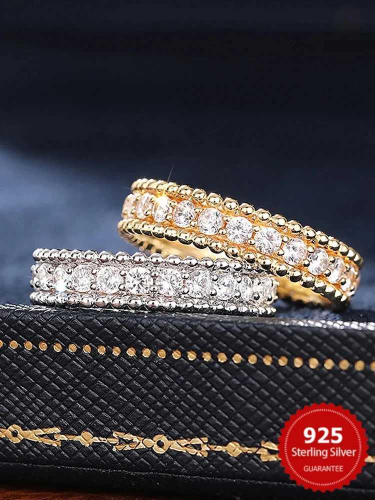 925 Sterling Silver Simple Classic Gorgeous Geometric Zircon Ring For Women Engagement Wedding Luxury High Quality Fine Jewelry Y250808