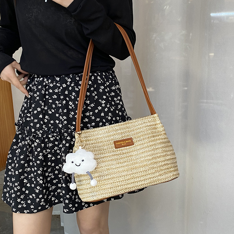 2025 Autumn New Women s Shoulder Bag Fashion Color Block Rainbow Weaving Bag Autumn New Handbag Women s Crossbody Bag Autumn New trend Designer Bag