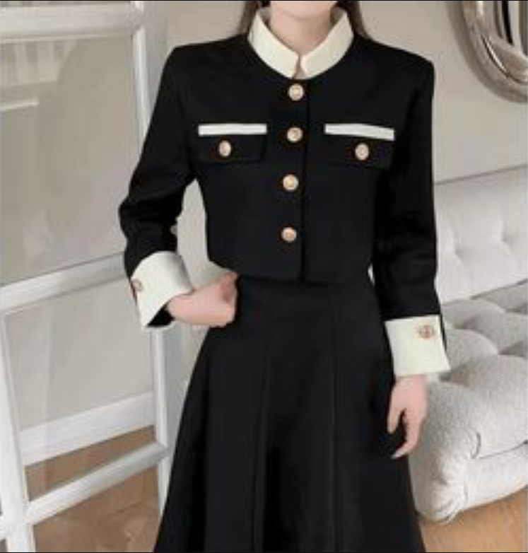 High-End Feeltweed Style Short Jacket Skirt Set Womens Spring Autumn French Socialite Elegant Fashionable Long Sleeve 2-Piece S 250723