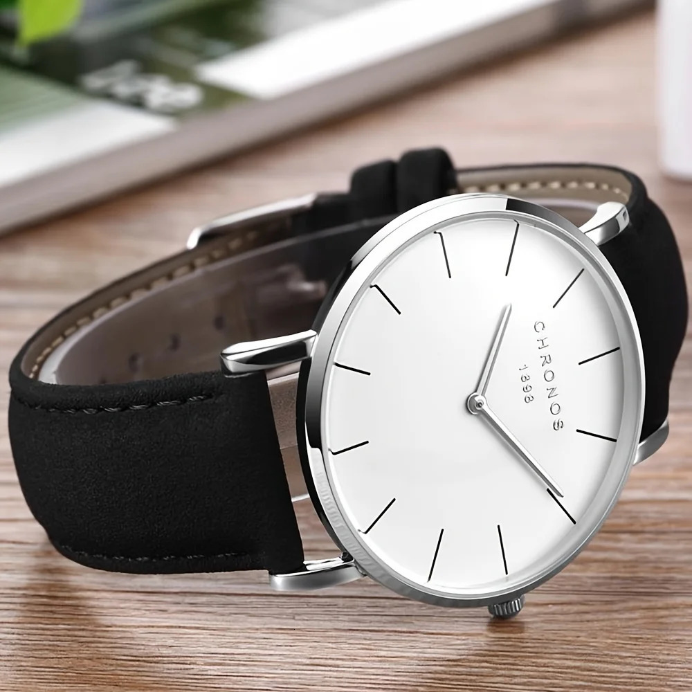 CHRONOS Watch For Men Minimalist Fashion Quartz Wristwatches Dress Casual Analog Classic Wristwatches Male Montre 250807