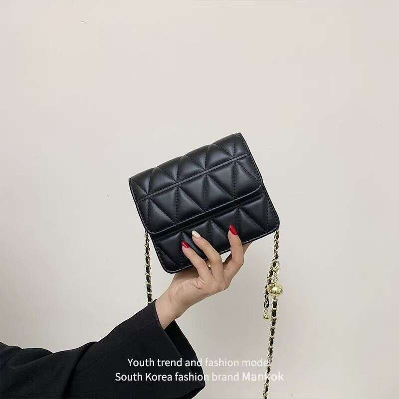 Women's 2025 Summer bags New Small Square Chain Stylish Single Shoulder Korean Version Versatile Fashion Designer Crossbody Bag