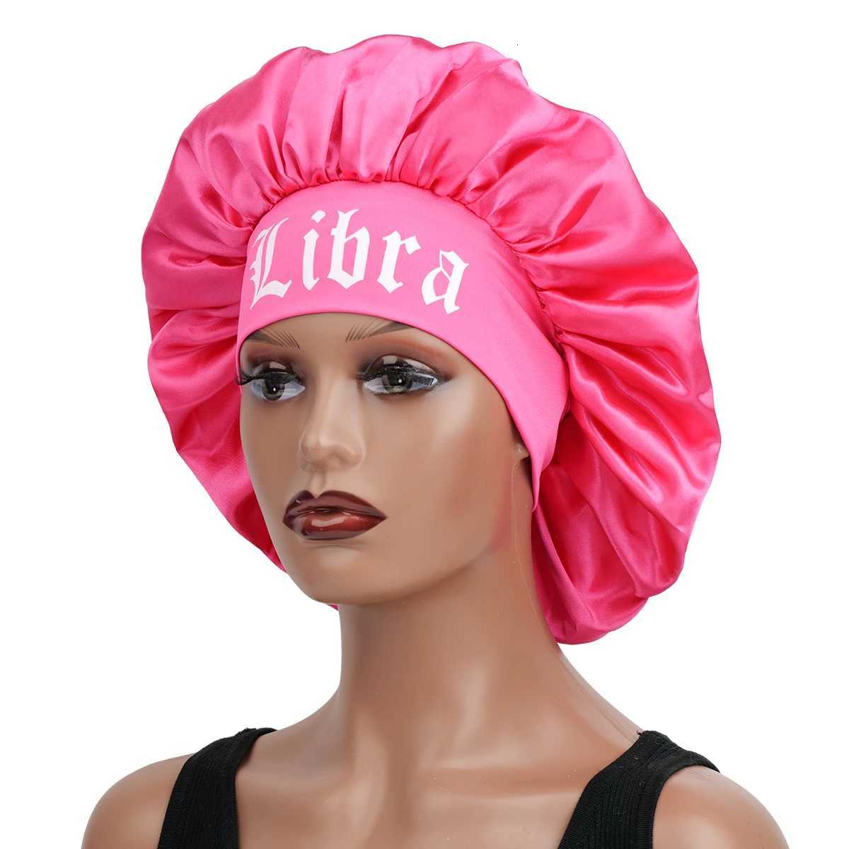 Constellation-Print Satin Sleep Bonnet Headband-Wide-Band Soft Wrap for Daily Use Makeup Skincare | Adjustable Hair Protector Z250808