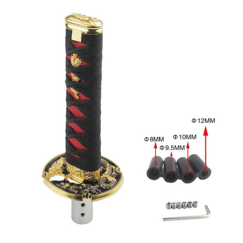 Universal JDM Sword Shift Knob 200mm / 260mm Samurai knife shift knob with adapter