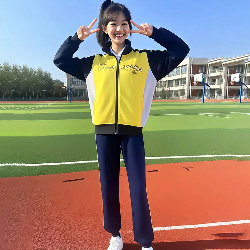 Factory customized British style school uniforms for spring and autumn campuses, providing leisure and comfort