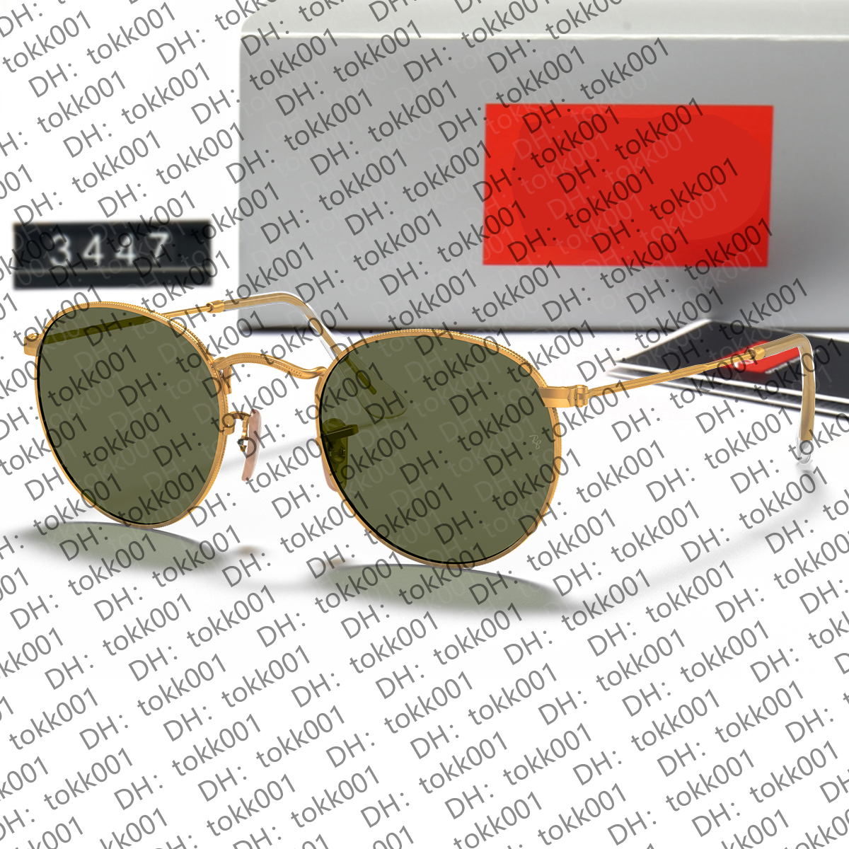 Designer sunglasses for women wayfarer sunglasses men designer glasses mens sunglasses round metal frame 3447 HEXAGONAL FLAT LENSES 3548 pilot