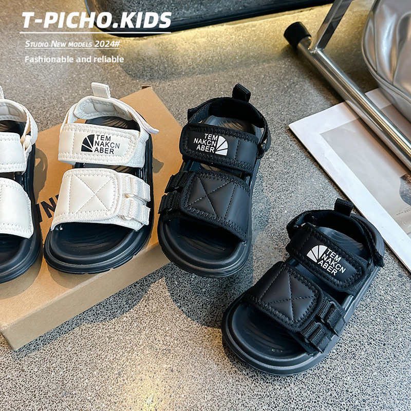 Children's Shoes with Soft Soles - Boys' Non - slip Sandals Summer 2025 Models Girls' Shoes for Medium and Big Kids Casual Beach Shoes