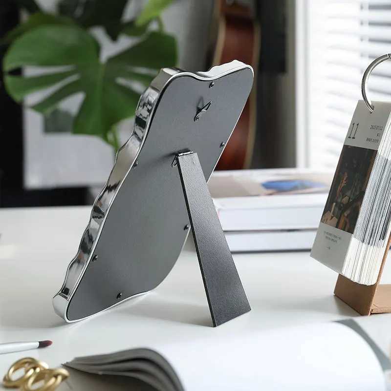 Irregular Vintage Dresser Mirror High Color French Makeup Mirror Bedroom Desktop Decorative Ornaments Z250807