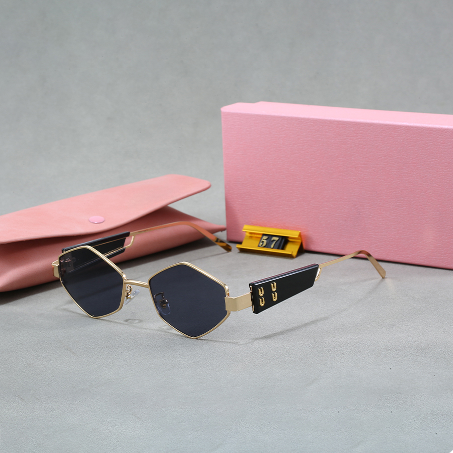 Designer Sunglasses Casual Eyewear Versatile Full Frame Polygon Frame Comfortable Sunglasses Unisex Soild Color Classic Fashionable High-end Sunglasses