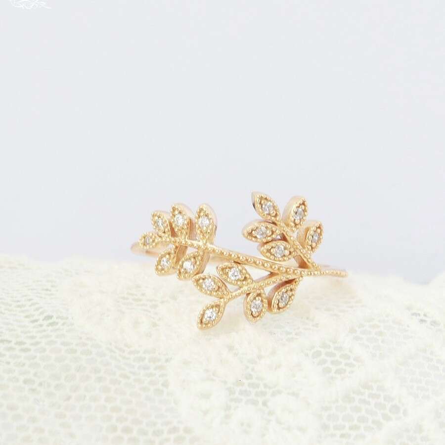 New Trendy Fashion Versatile Tree Branch for Women Ins Style Elegant Niche High-end Light Luxury Jewelry Women's Ring