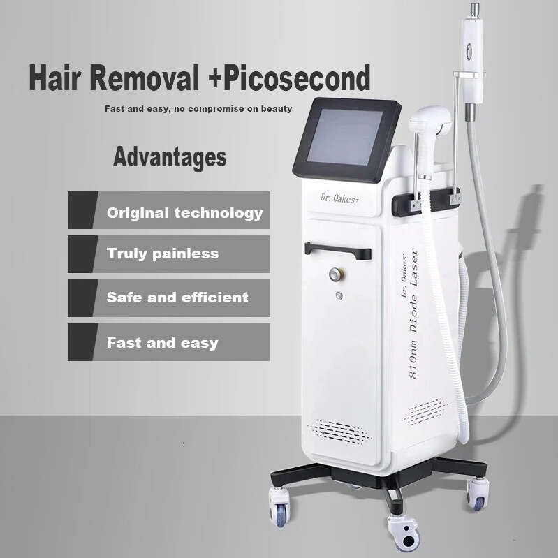 Dr810 Diode Laser Permanent Hair Removal Depilation Machine 2 In 1 Picosecond Tattoo/Eyebrow Washing Carbon Peeling Skin Whitening Rejuvenation Cente