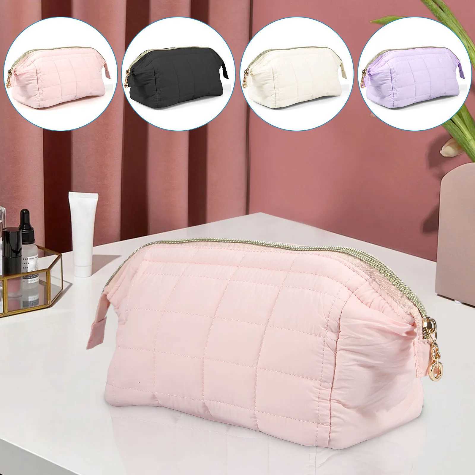 Makeup Bags Large Capacity Travel Cosmetic Bag Lightweight Toiletry Travel Bag with 3 Inner Pockets Multi-purpose Makeup Pouch Y250808