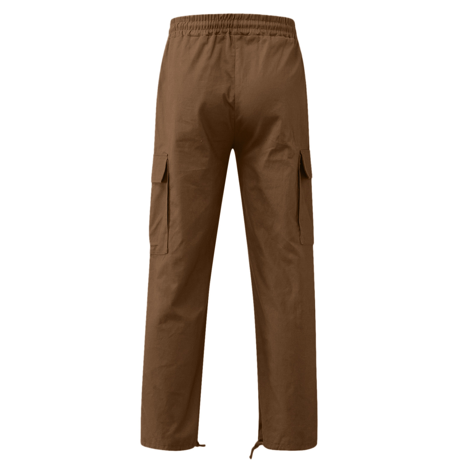 Summer new style men's overalls European and American drawstring multi-pocket casual trousers