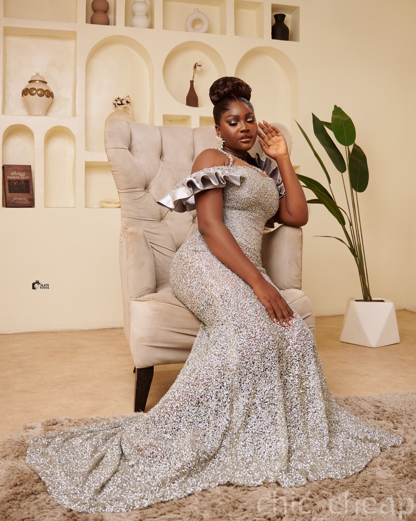 Mermaid Silver Prom Dresses 2025 Illusion Beaded Sequined Evening Formal Party Second Birthday Engagement Gowns Plus Size Dress For Special Occasions