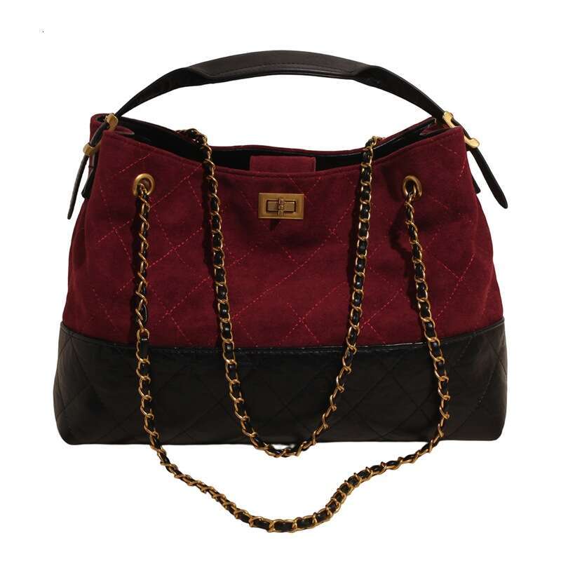 Color Block bags Single Shoulder Crossbody for Women, High-Quality Chain, Fashionable Luxury Commuter Designer Tote Bag Women, Chain, Women, Chain, Wo
