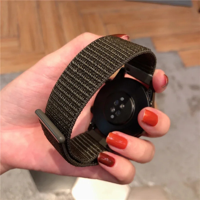 Nylon loop Band For Galaxy Watch 765pro4Classicactive 2 40mm44mm 20mm22mm sport bracelet gt 42e3 strap 250805