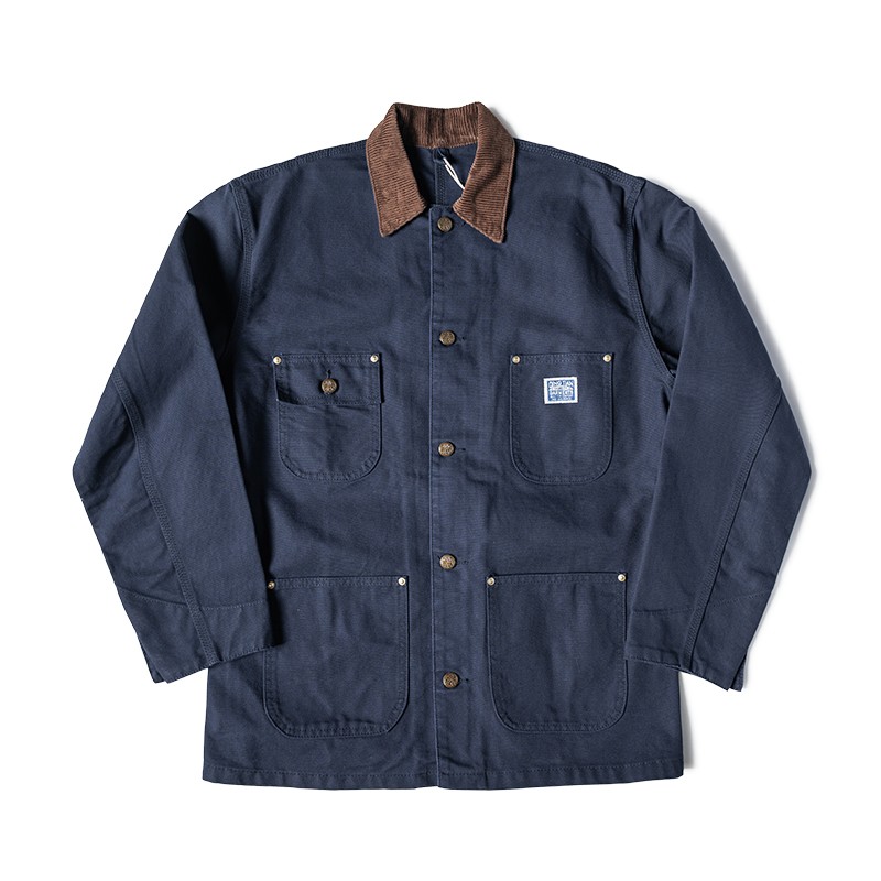 Two-Tone Color Four Bag Jacket for Versatile Style