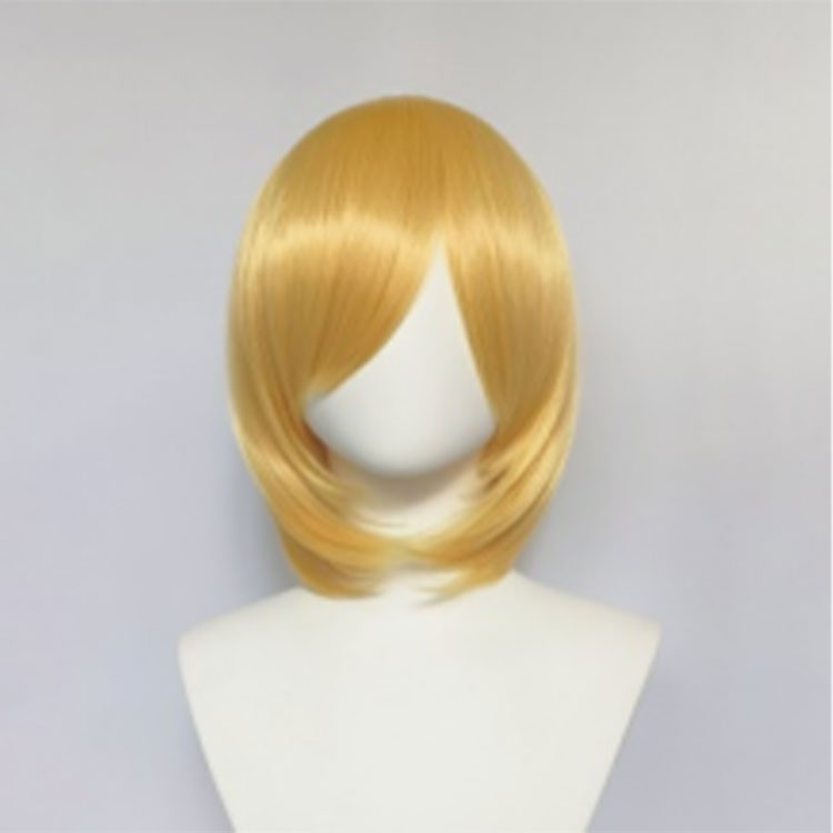 Durable Wavy Human-Like Hairstyle Fiberglass Prosthetic Wig Suitable for Role Play
