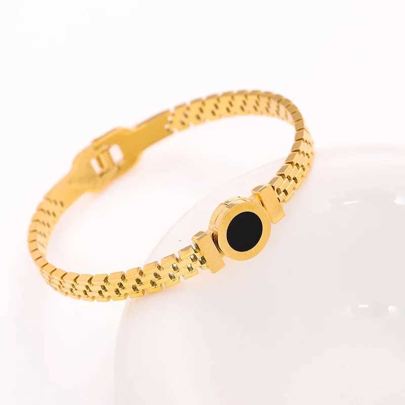 1PC Mens and Womens Fashion Roman Digital Stainless Steel Bracelet for Date Travel Banquet Party Festival Dressing Gifts Z250807