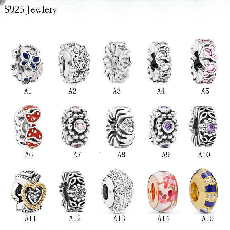 925 Sterling Silver Beads Charm SkeFlowers Bead Miki Star Segment DIY Bracelet Female Jewelry Fashion Accessories