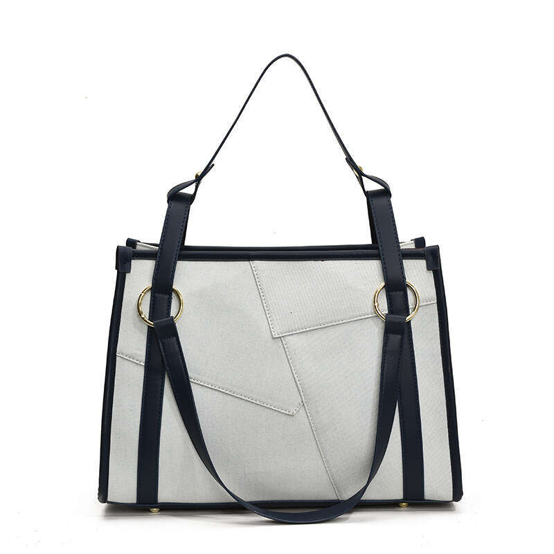 Large Capacity Tote Designer for Women 2025 New Tote Niche Denim bags Color Block Luxury Patchwork Shoulder Underarm Bag