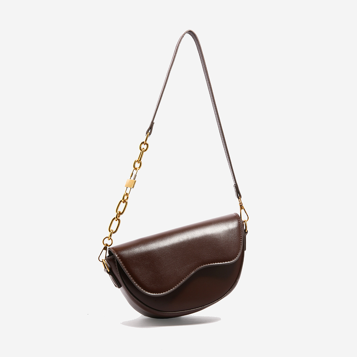 Free Shipping Designer Bag Super Popular Luxury Bag Crossbody Saddle Bag For Women 2024 New Winter Light Luxury Niche High-end Commuting Small Handbag