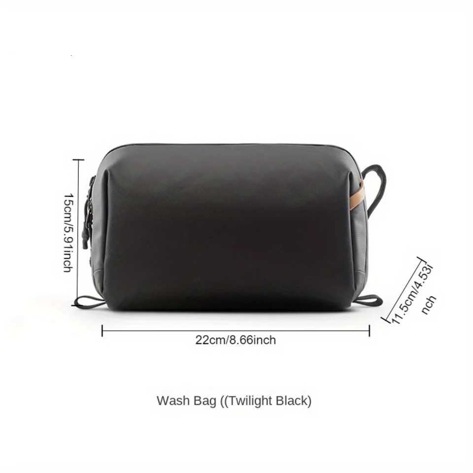 Waterproof Travel Toiletry Bag - Spacious Portable Odorless Pu For Business Trips Y250808