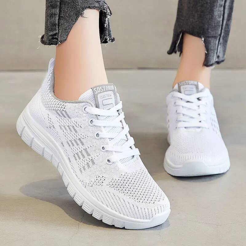 Ladies' casual sports ladies' summer breathable, soft, running, walking, fiess, vulcanized shoes, free shipping ddmysaturn