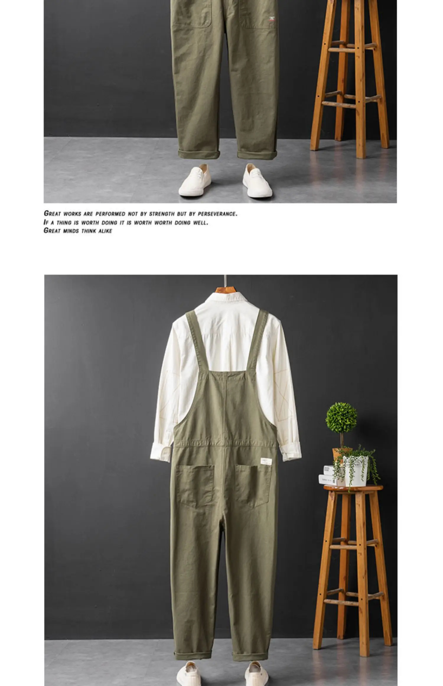 Retro Work Suit Jumpsuit Couple Loose Fitting Straight Pants Large Pocket Thick Casual Overalls Men Onepiece Suspender Trousers 250804