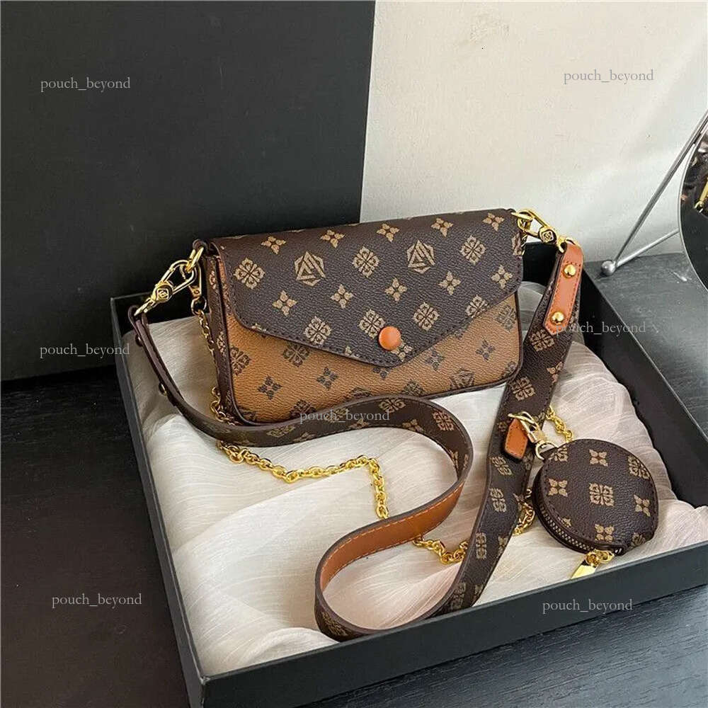 lvly bags Designer Bag 2025 Shoulder Bag Crossbody Bag Luxury Bag High Quality Women's handbag Purse Brown Leather Classic Chain bag Evening Bags d0c 5c2