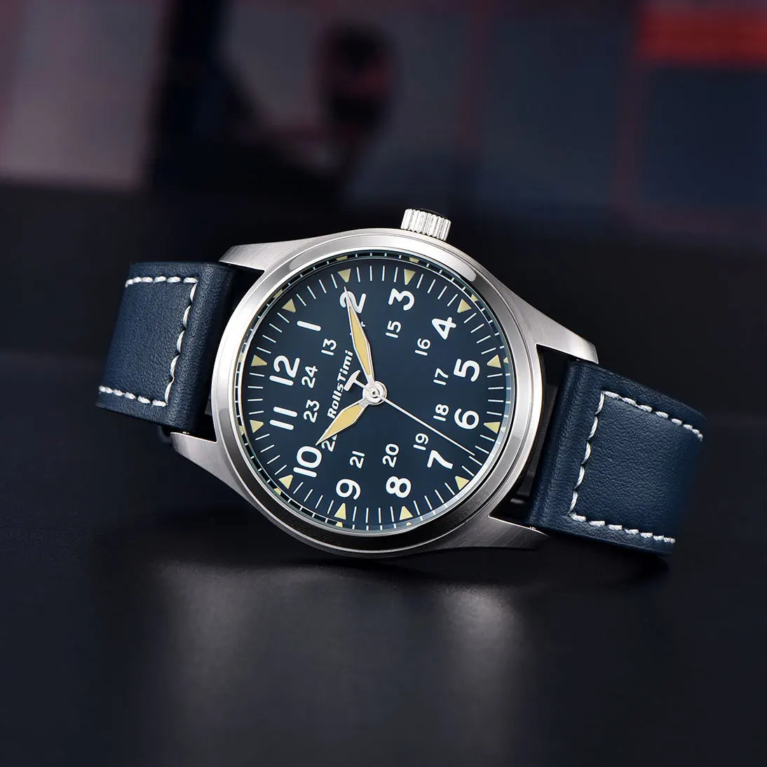 Rollstimi Mens Watch High-end Quartz Watch Men Leather Waterproof LKuminous Multifunctional Watch Men Reloj Hombre 250807