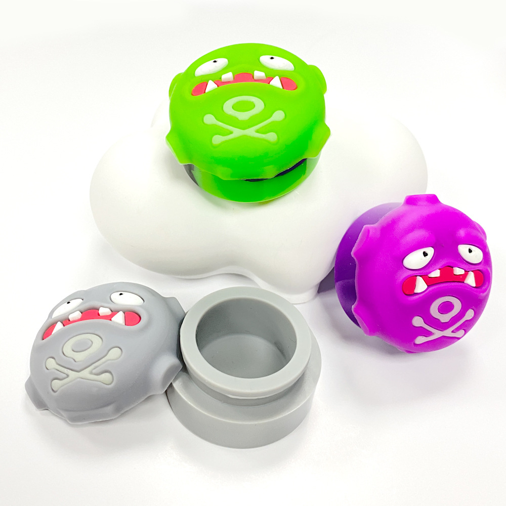 glow in dark Wax containers silicone box 5ml Non-stick silicon container food grade jars dab tool storage jar Smoking Accessories