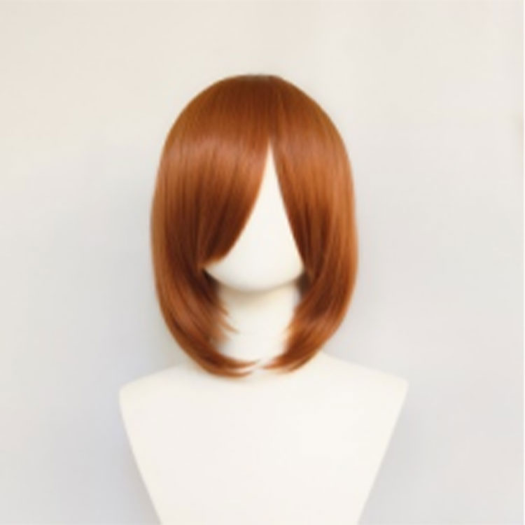 Elasticated Base Full-Length Dark Brown Fiberized Hairstyle Wig Ideal For Character Reenactments