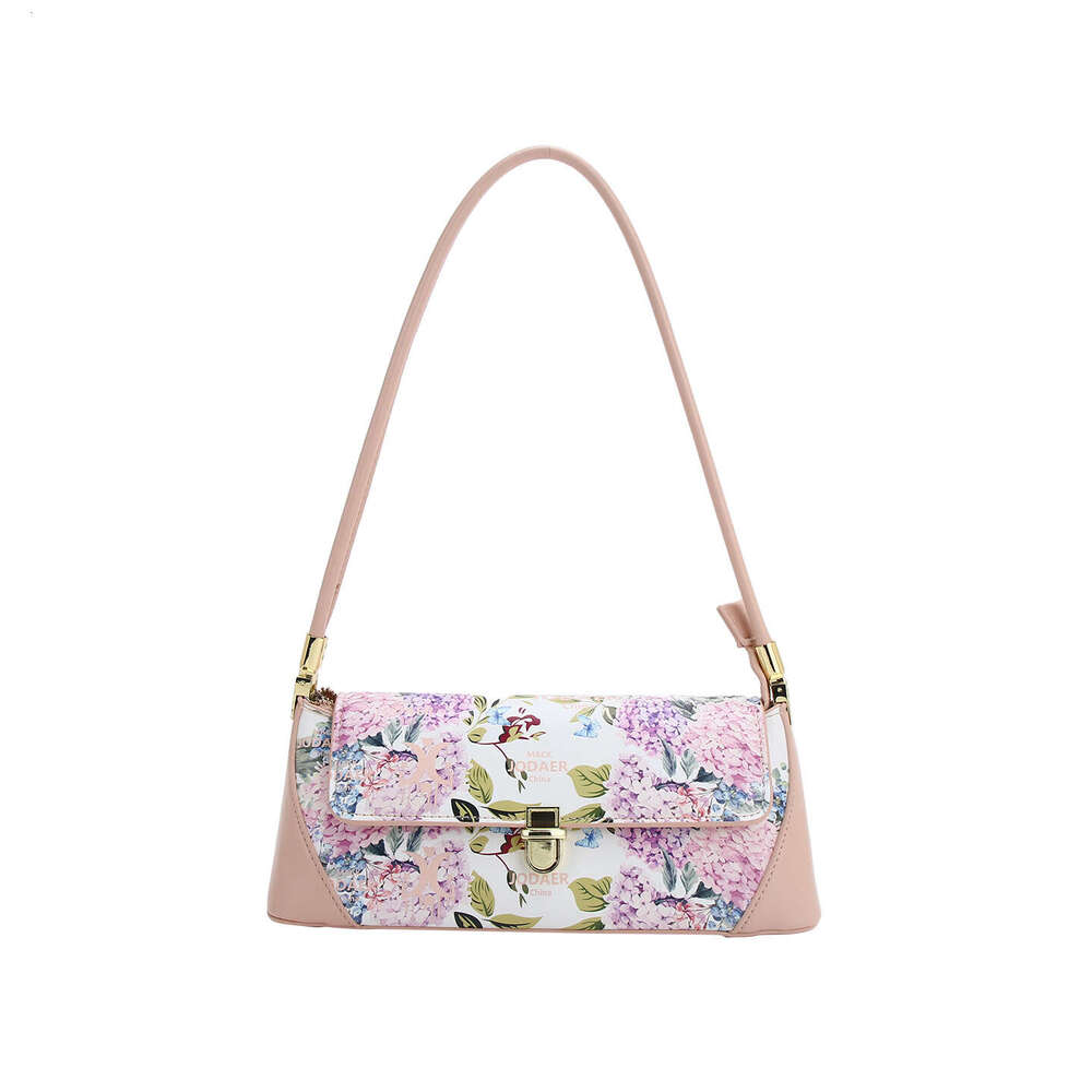 Niche New Printed Baguette New HighEnd Underarm Shoulder Bag