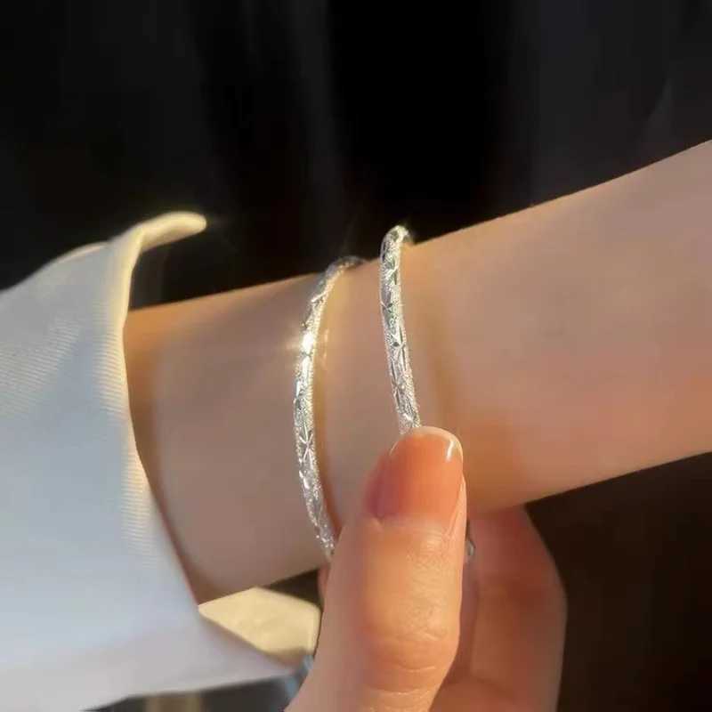 925 Sterling Silver Bracelets for Women Vintage Original Starry Sky Carving Adjustable Bangles for Party Wedding Fine Jewelry Z250807