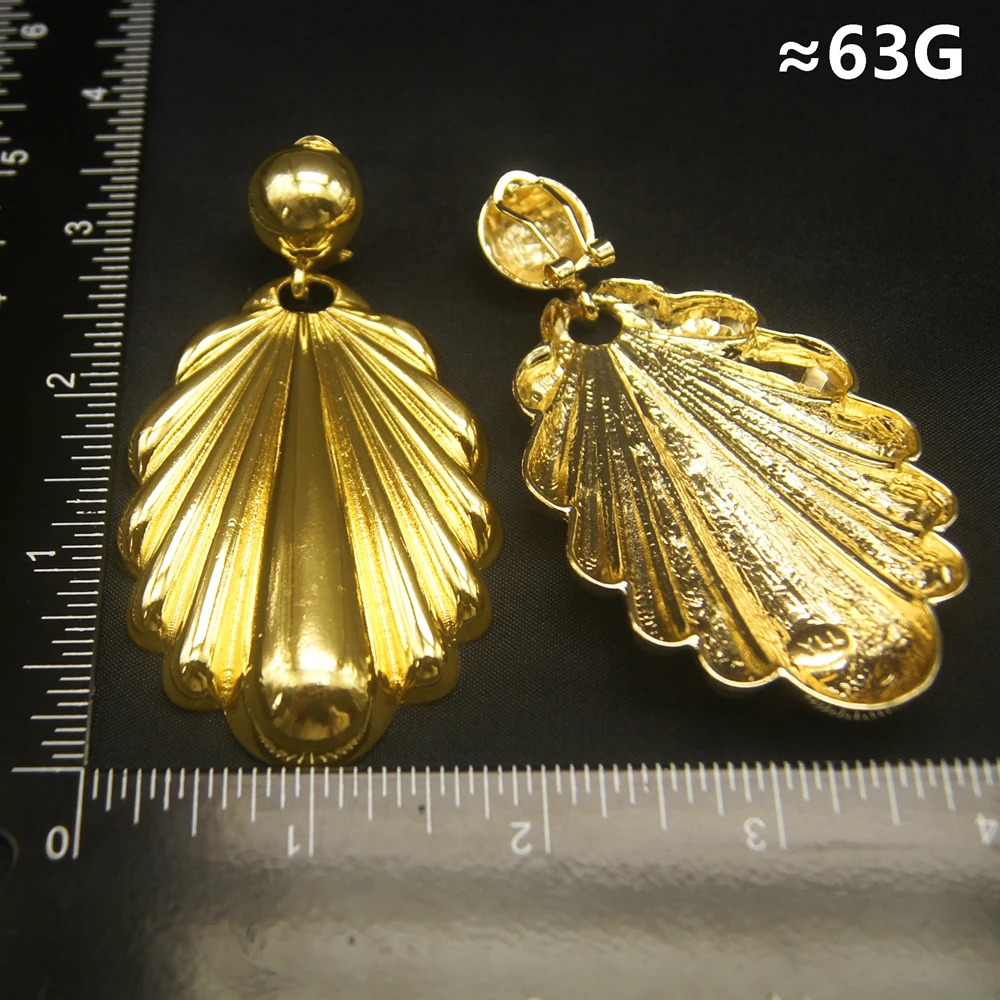Womens Earrings Pierced Electroplated Gold Copper Alloy Color Large Earrings For Daily Party Wear 250807