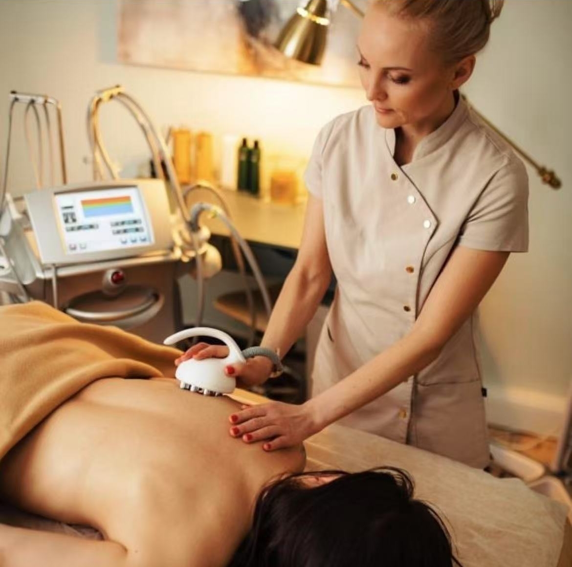 Professional RF Body Slimming Beauty Machine For Cellulite Reduction Skin Tightening and Anti-Aging Face Lifting Device For Spa and Clinic Use