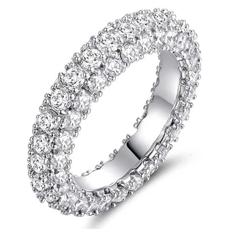 Romantic Lovers Lab Diamond Ring 925 Sterling Silver Party Wedding Band Rings for Women Men Promise Engagement Jewelry Gift Y250808