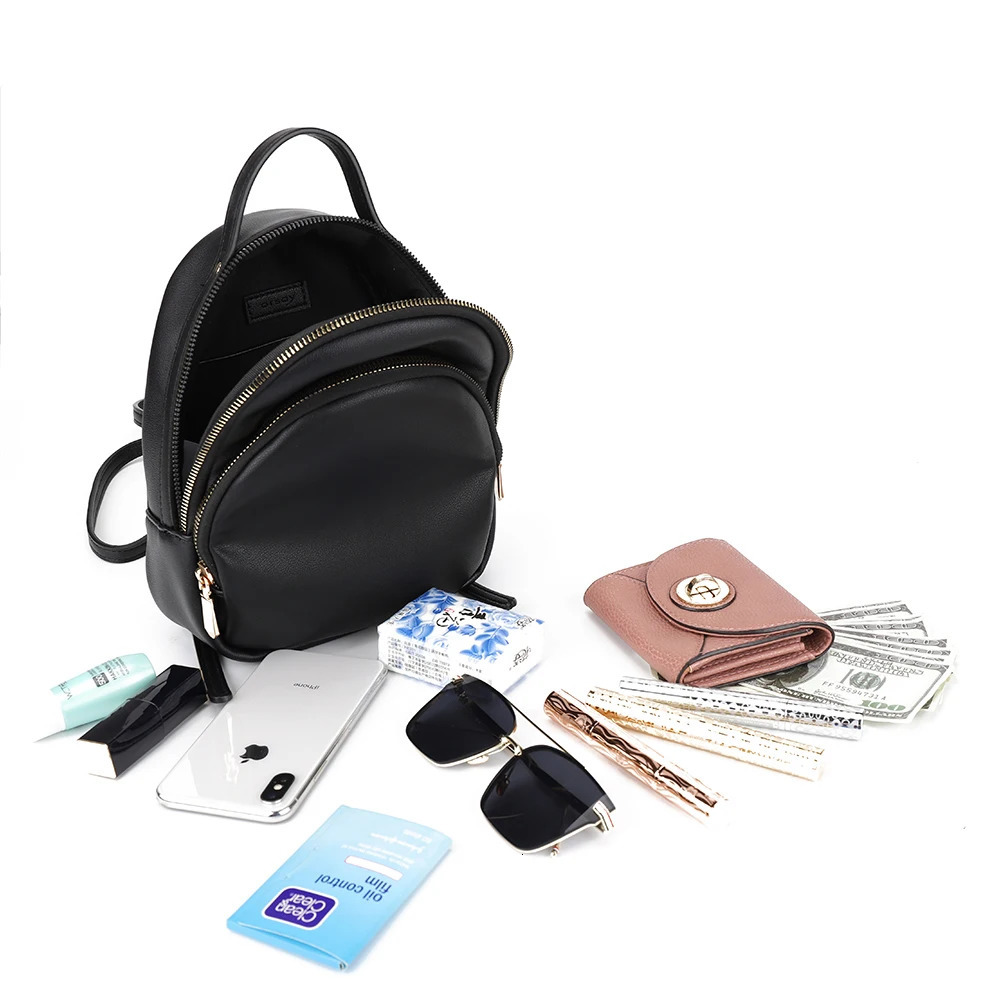 Mini Backpack for Women Travel Cute Purse and Shoulder Bag PU Leather Fashion Knapsacks 250807