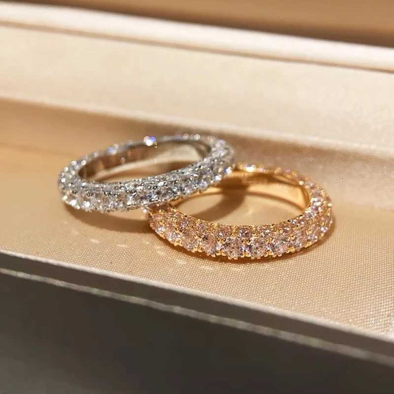 Romantic Lovers Lab Diamond Ring 925 Sterling Silver Party Wedding Band Rings for Women Men Promise Engagement Jewelry Gift Y250808