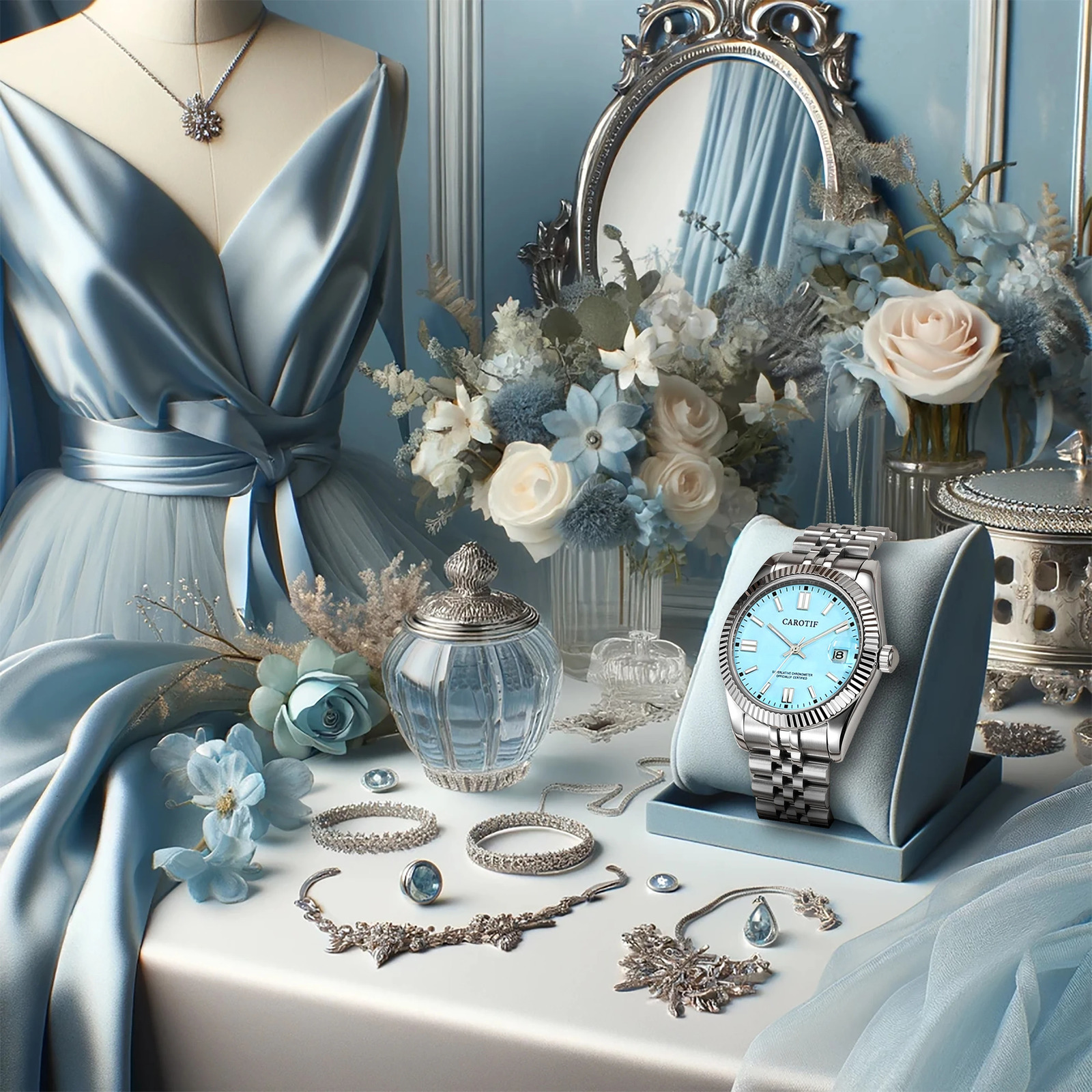 Womens Watch Style Classic Elegance Small and Trend Nightlight Calendar Womens Mechanical Watch 250807