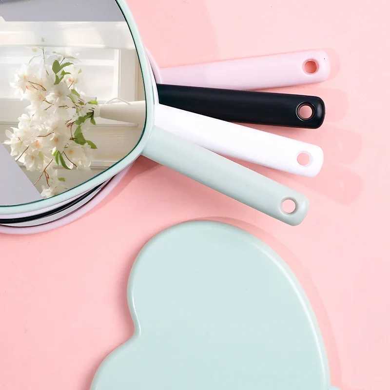 4 Color Options Handheld Makeup Mirror New Makeup Mirrors Sweet Girl Style Suitable for Carrying Around Z250807