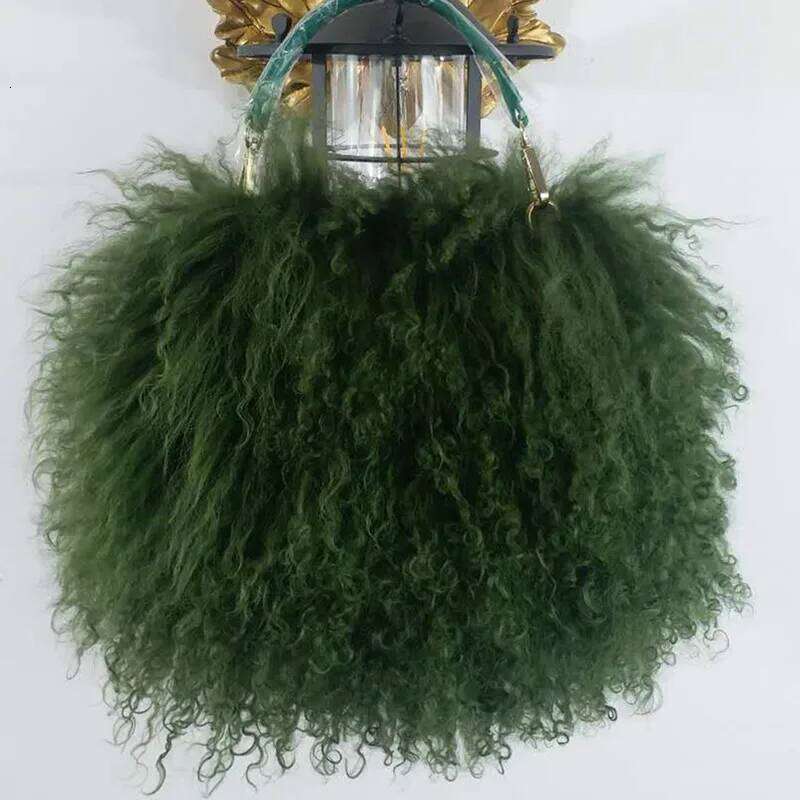 Soft Real Fur wool Chain Shoulder for Women Designer Purses and Handbags Women's Party Clutch Crossbody Bag High Quality