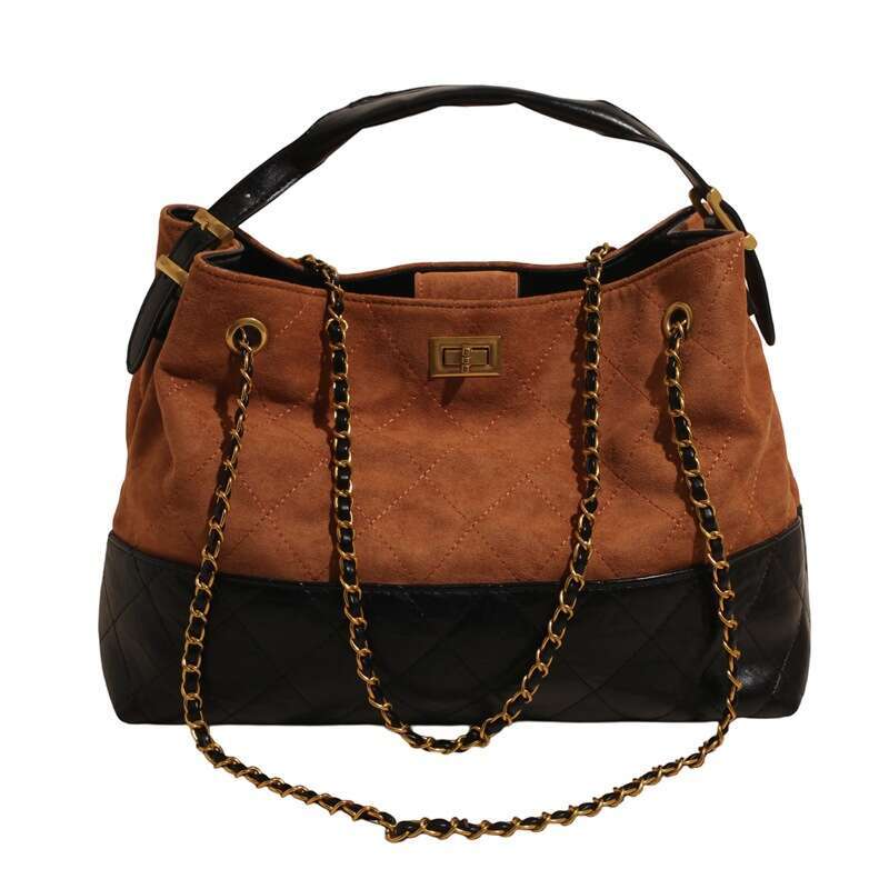 Color Block bags Single Shoulder Crossbody for Women, High-Quality Chain, Fashionable Luxury Commuter Designer Tote Bag Women, Chain, Women, Chain, Wo