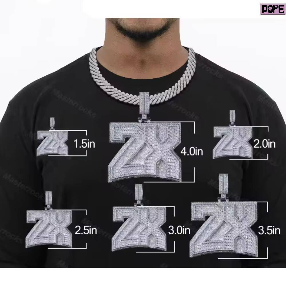 Iced Out Men Classic ALLAH Pendant White Gold Plated 925 Sterling Silver D VVS Moissanite Pendant