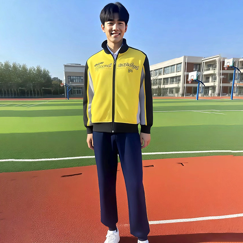 Factory customized British style school uniforms for spring and autumn campuses, providing leisure and comfort