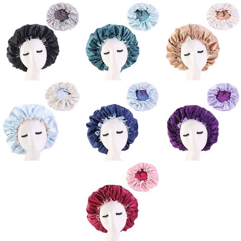 Hair Care Head Wrap Cover Women Satin Bonnet Night Sleep Hat Chemo Caps Soft Hat Z250808