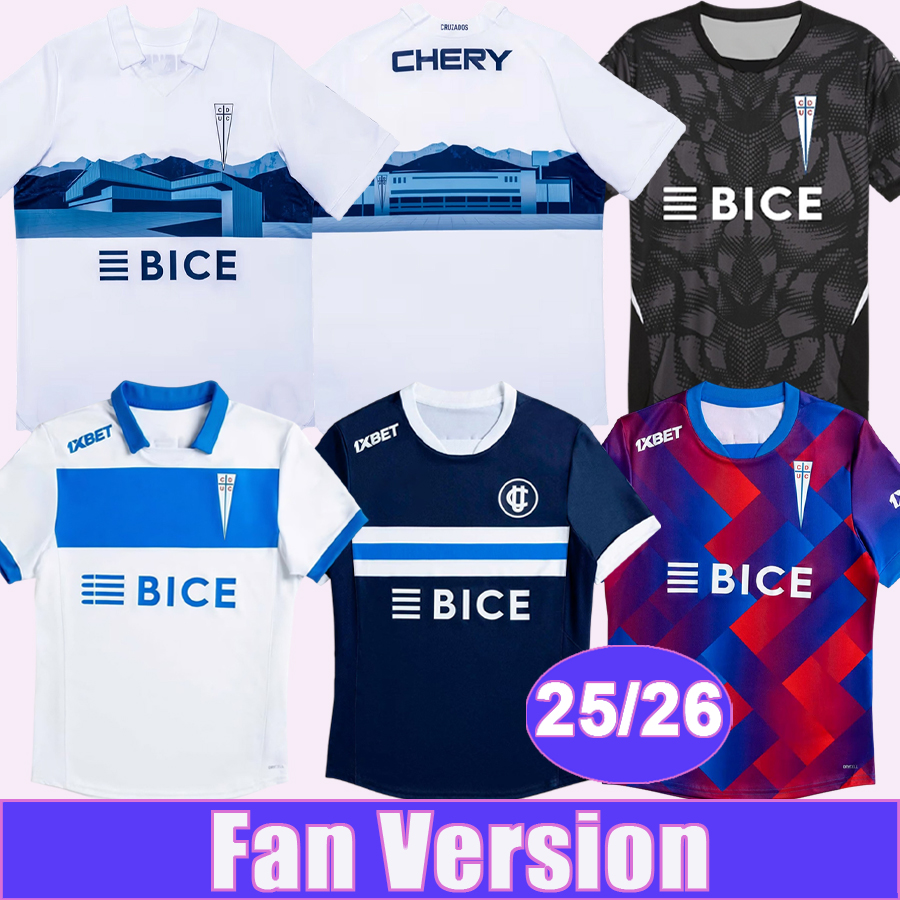 25 26 Universidad Catolica Mens Soccer Jerseys ZAMPEDRI CASTILLO GONZALEZ PINARES GILLIER PAROT Home Away 3rd Special Edition Goalkeeper Football Shirt