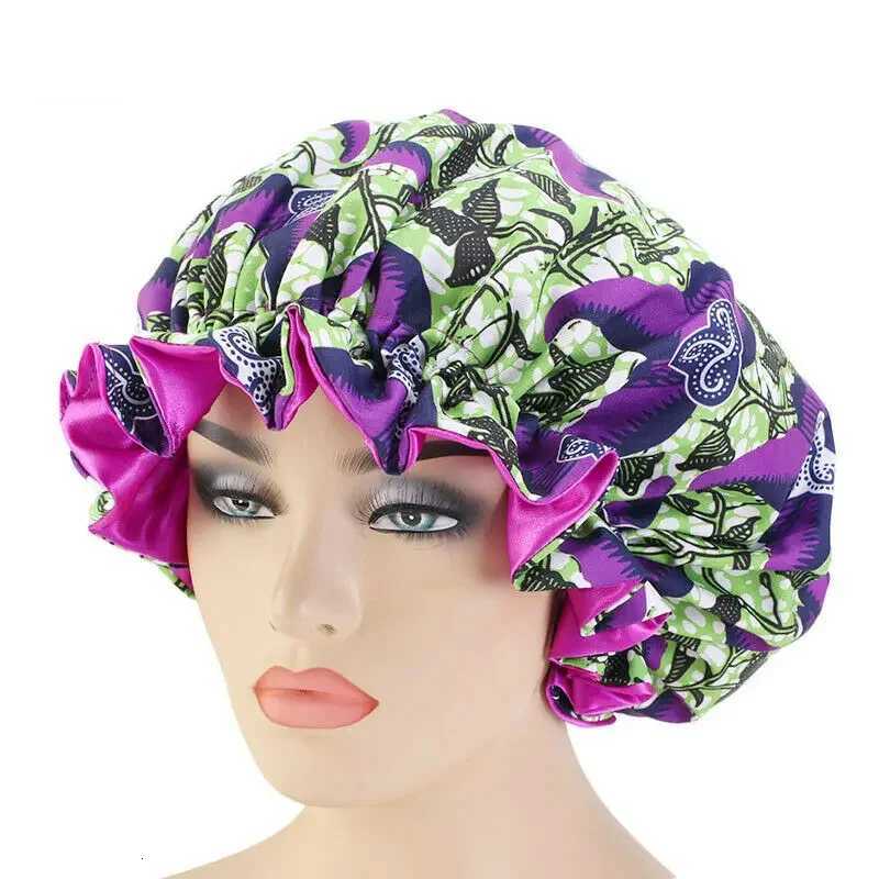 Women Satin Bonnet Hair Care Caps Sleeping Hat Turban Night Sleep Cap Floral Beanie Wrap Head Cover Hair Loss Elastic Muslim Z250808