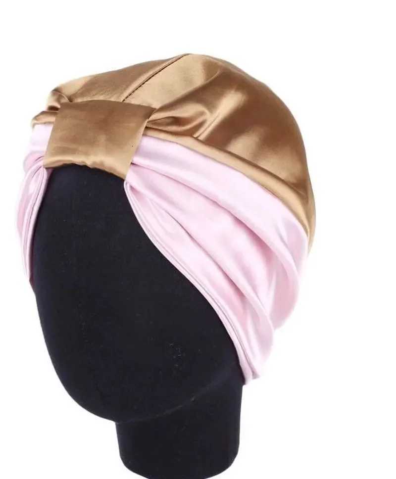 Natural Mulberry Silk Night Cap Sleeping Pure Hair Wrap Beanie For Women Girl Z250808