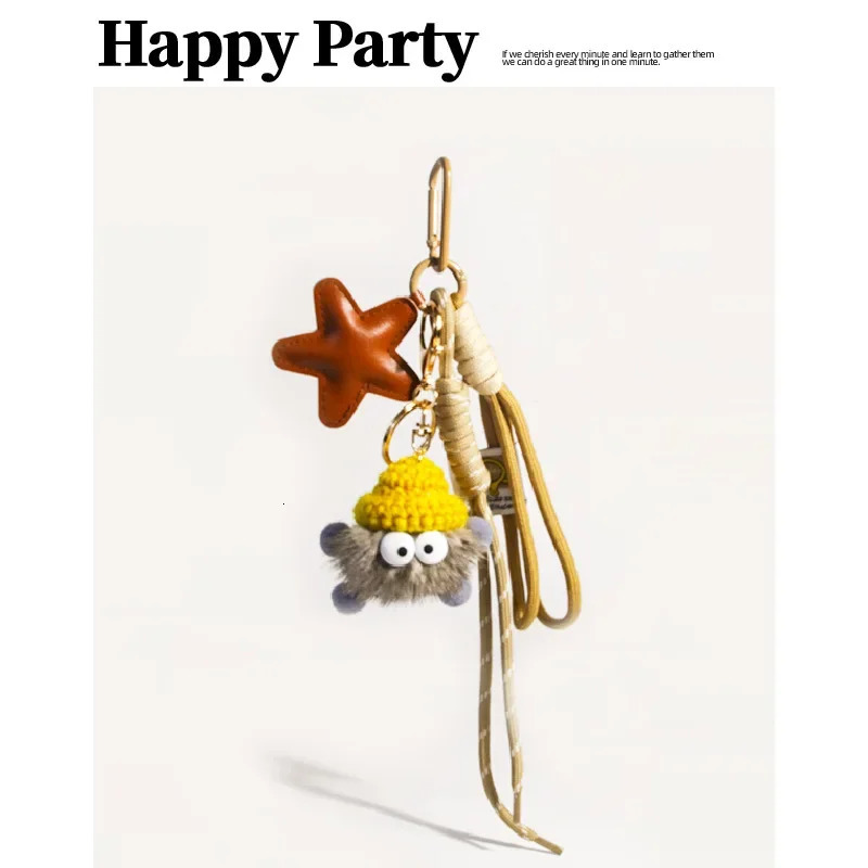 Bag Charm Key Chain Pendant Mink Hair Small Briquettes Car Multifunctional Plush Female Exquisite Gift 250801
